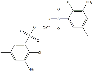 Bis(3-amino-2-chloro-5-methylbenzenesulfonic acid)calcium salt 구조식 이미지