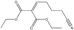 (4-Cyanobutylidene)malonic acid diethyl ester Structure