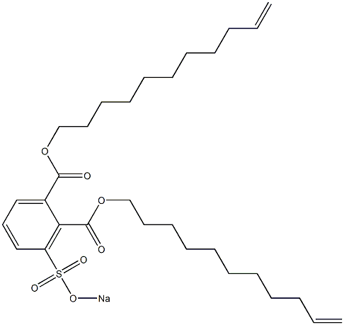 3-(Sodiosulfo)phthalic acid di(10-undecenyl) ester 구조식 이미지