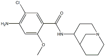 4-Amino-5-chloro-2-methoxy-N-[1-azabicyclo[3.3.1]nonan-4-yl]benzamide Structure