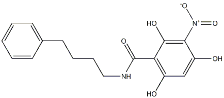 2,4,6-Trihydroxy-3-nitro-N-(4-phenylbutyl)benzamide 구조식 이미지