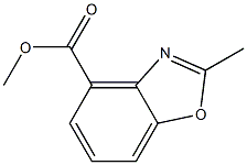 2-Methylbenzoxazole-4-carboxylic acid methyl ester 구조식 이미지