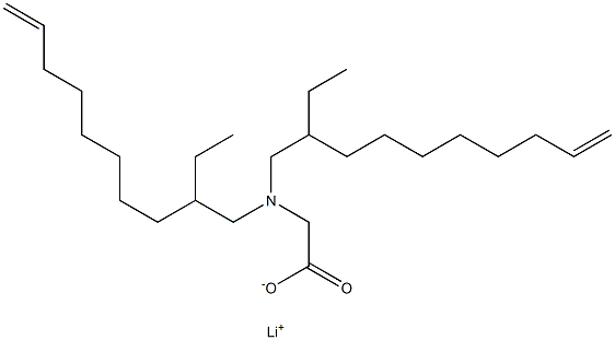 N,N-Bis(2-ethyl-9-decenyl)glycine lithium salt Structure