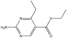 2-Amino-4-ethylpyrimidine-5-carboxylic acid ethyl ester 구조식 이미지