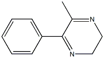 5-Phenyl-6-methyl-2,3-dihydropyrazine 구조식 이미지
