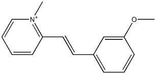 2-(3-Methoxystyryl)-1-methylpyridinium Structure