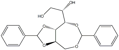 1-O,4-O:2-O,3-O-Dibenzylidene-L-glucitol Structure