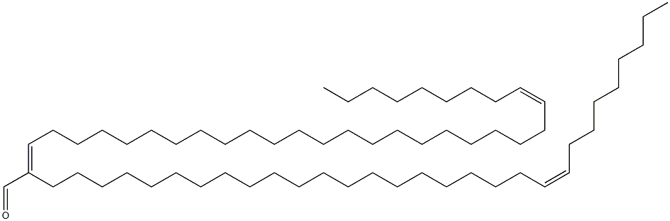 (2E,25Z)-2-[(21Z)-21-Triaconten-1-yl]tetratriaconta-2,25-dienal Structure