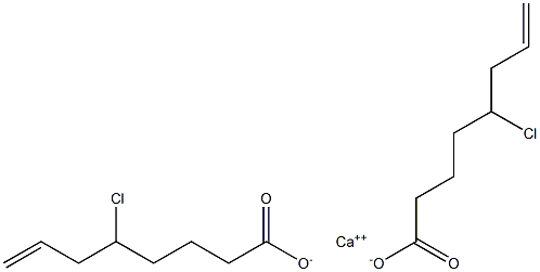 Bis(5-chloro-7-octenoic acid)calcium salt Structure