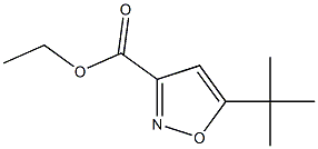 5-tert-Butyl-3-isoxazolecarboxylic acid ethyl ester 구조식 이미지