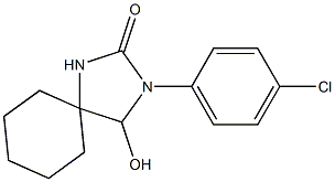 3-(p-Chlorophenyl)-4-hydroxy-2-oxo-1,3-diazaspiro[4.5]decane Structure