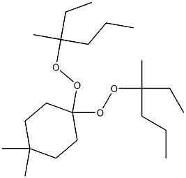 4,4-Dimethyl-1,1-bis(1-ethyl-1-methylbutylperoxy)cyclohexane 구조식 이미지