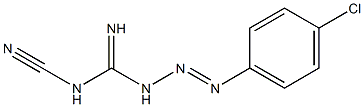 1-(p-Chlorophenylazo)-3-cyanoguanidine 구조식 이미지