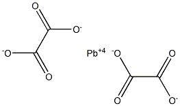 Dioxalic acid lead(IV) salt Structure