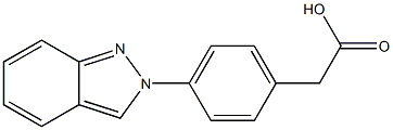 p-(2H-Indazol-2-yl)phenylacetic acid 구조식 이미지