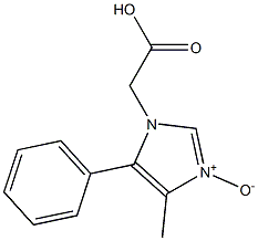 2-[(4-Methyl-5-phenyl-1H-imidazole 3-oxide)-1-yl]acetic acid Structure