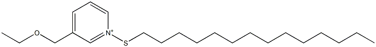 3-(Ethoxymethyl)-1-(tetradecylthio)pyridinium 구조식 이미지