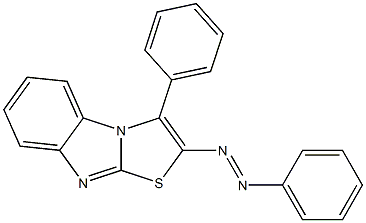 2-(Phenylazo)-3-phenylthiazolo[3,2-a]benzimidazole 구조식 이미지