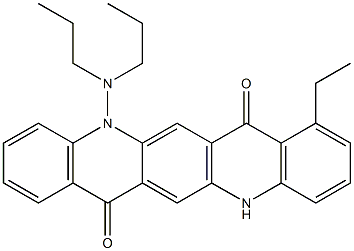 5-(Dipropylamino)-8-ethyl-5,12-dihydroquino[2,3-b]acridine-7,14-dione Structure