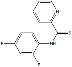 N-[2,4-Difluorophenyl]pyridine-2-carbothioamide 구조식 이미지