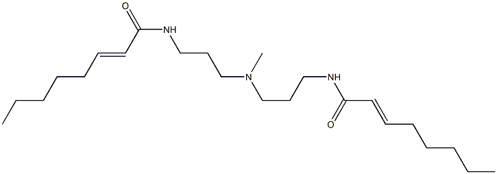 N,N'-[Methyliminobis(3,1-propanediyl)]bis(2-octenamide) 구조식 이미지