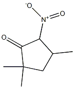 2-Nitro-3,5,5-trimethylcyclopentanone Structure