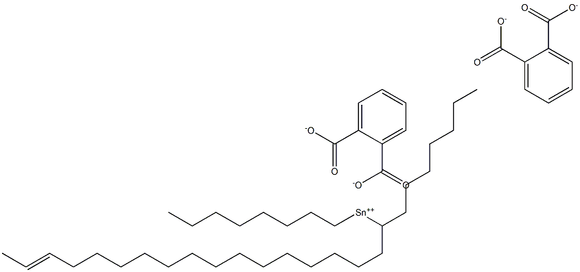 Bis[phthalic acid 1-(15-heptadecenyl)]dioctyltin(IV) salt Structure