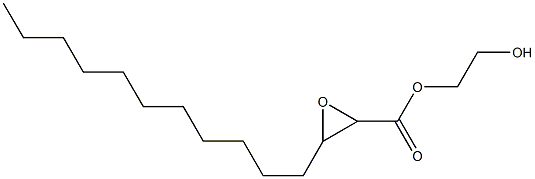 2,3-Epoxymyristic acid 2-hydroxyethyl ester 구조식 이미지