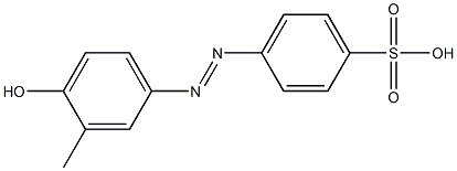 4-(3-Methyl-4-hydroxyphenylazo)benzenesulfonic acid 구조식 이미지