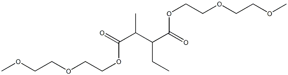 Pentane-2,3-dicarboxylic acid bis[2-(2-methoxyethoxy)ethyl] ester Structure