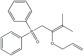 Diphenyl[3-methyl-2-(2-propenyloxy)-2-butenyl]phosphine oxide Structure