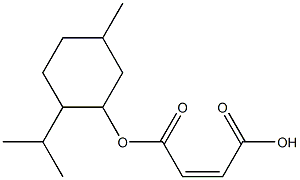 Maleic acid 1-[2-(1-methylethyl)-5-methylcyclohexyl] ester 구조식 이미지