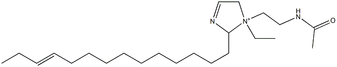 1-[2-(Acetylamino)ethyl]-1-ethyl-2-(11-tetradecenyl)-3-imidazoline-1-ium Structure