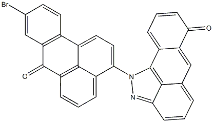 1-(9-Bromo-7-oxo-7H-benz[de]anthracen-3-yl)anthra[1,9-cd]pyrazol-7-one Structure