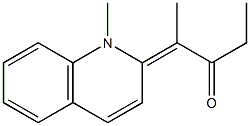 4-(1-Methylquinolin-2-ylidene)-3-pentanone Structure