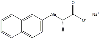 [S,(-)]-2-(2-Naphtylseleno)propionic acid sodium salt Structure