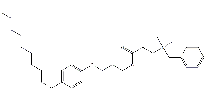 N,N-Dimethyl-N-benzyl-N-[2-[[3-(4-undecylphenyloxy)propyl]oxycarbonyl]ethyl]aminium Structure