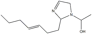 1-(1-Hydroxyethyl)-2-(3-heptenyl)-3-imidazoline 구조식 이미지