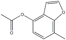 4-Acetoxy-7-methylbenzofuran 구조식 이미지