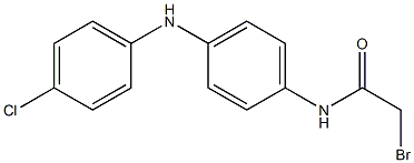 2-Bromo-4'-(4-chloroanilino)acetoanilide Structure