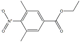 3,5-Dimethyl-4-nitrobenzoic acid ethyl ester Structure