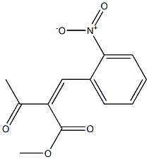 (Z)-2-Acetyl-3-(2-nitrophenyl)propenoic acid methyl ester 구조식 이미지