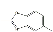 2,5,7-Trimethylbenzoxazole 구조식 이미지