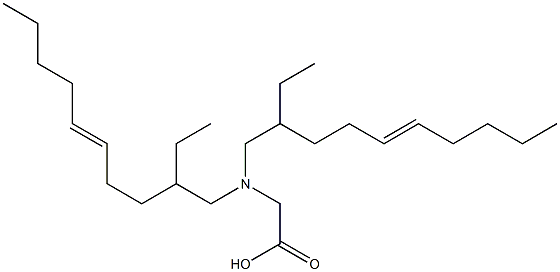 N,N-Bis(2-ethyl-5-decenyl)glycine 구조식 이미지