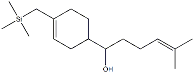 1-(4-Trimethylsilylmethyl-3-cyclohexenyl)-5-methyl-4-hexen-1-ol Structure