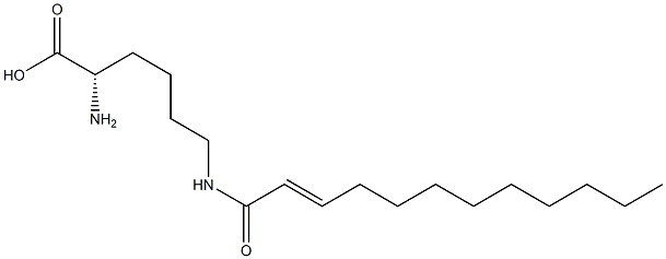 N6-(2-Dodecenoyl)lysine 구조식 이미지