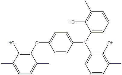 N,N-Bis(2-hydroxy-3-methylphenyl)-4-(6-hydroxy-2,5-dimethylphenoxy)benzenamine Structure