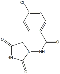 N-(2,4-Dioxoimidazolidin-1-yl)-4-chlorobenzamide 구조식 이미지