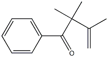 1-Phenyl-2,2,3-trimethyl-3-buten-1-one Structure