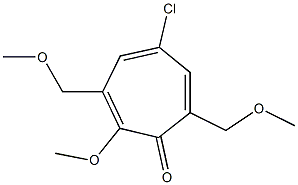 5-Chloro-2-methoxy-3,7-bis(methoxymethyl)cyclohepta-2,4,6-trien-1-one 구조식 이미지